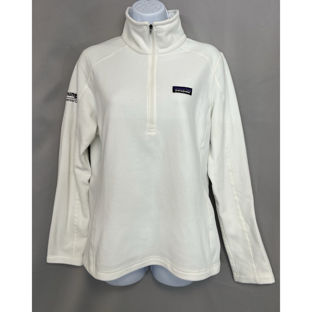 Patagonia Women's Micro D 1/4-Zip‎ White Size Medium